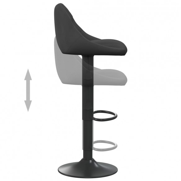 Tabouret de bar Noir Velours