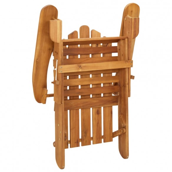 Chaise de jardin Adirondack Bois d'acacia massif