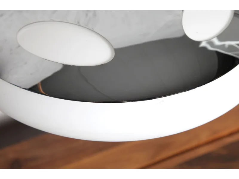 lampe de 45cm en arc chromé