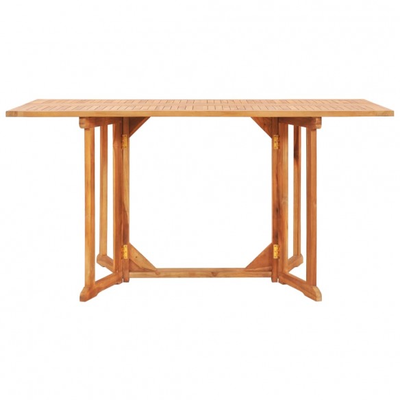 Table pliable de jardin papillon 150x90x75 cm Bois teck solide