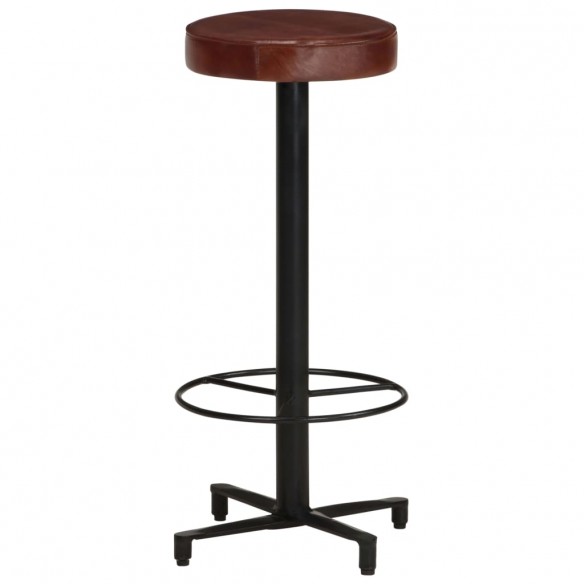 Tabourets de bar lot de 2 76 cm cuir véritable