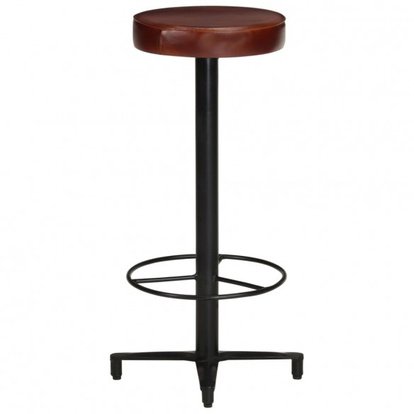 Tabourets de bar lot de 2 76 cm cuir véritable