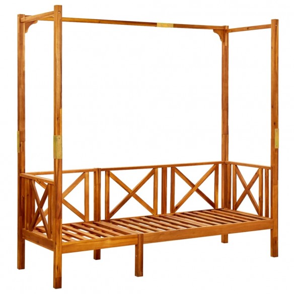 Banc de jardin avec auvent Bois d'acacia solide