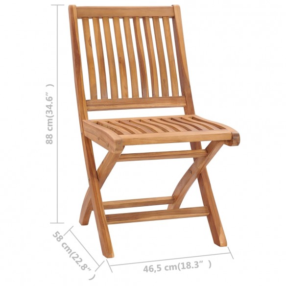 Chaises de jardin 2 pcs avec coussins crème Bois de teck massif