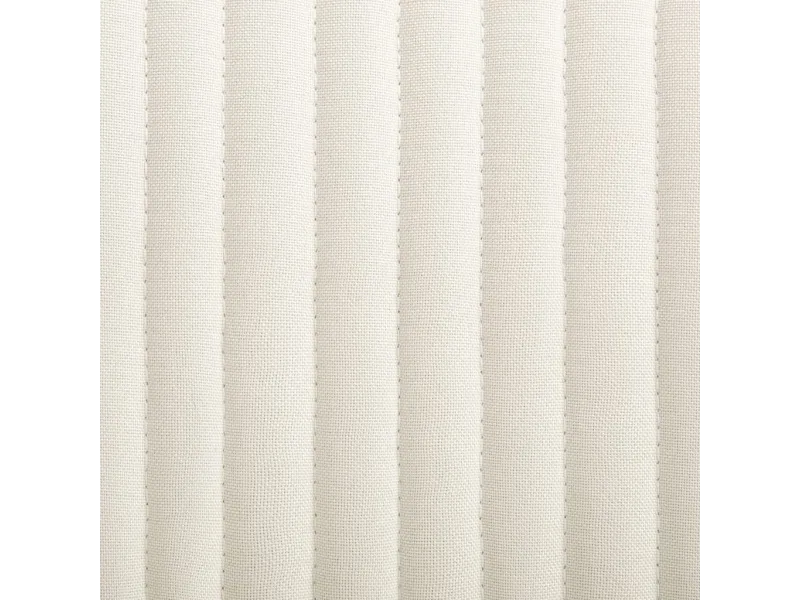 Chaises à manger lot de 2 crème tissu