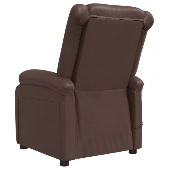 Fauteuil de massage électrique Marron Similicuir