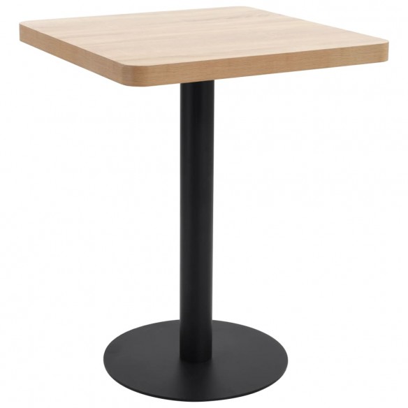 Table de bistro Marron clair 60x60 cm MDF