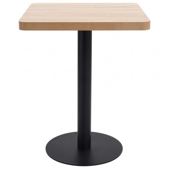 Table de bistro Marron clair 60x60 cm MDF