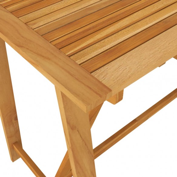 Table de bar de jardin 140x70x104 cm Bois d'acacia massif