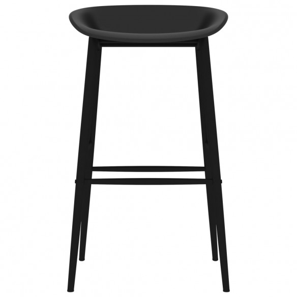 Chaises de bar lot de 2 noir