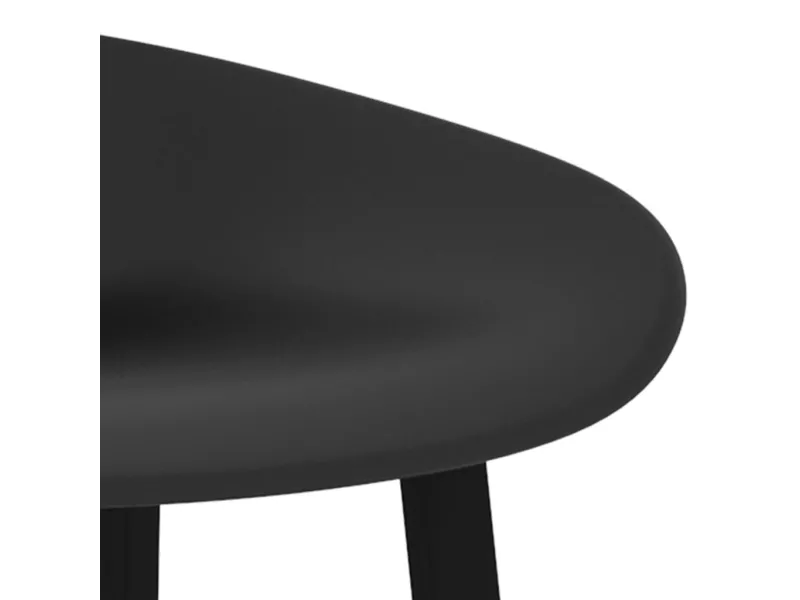 Chaises de bar lot de 2 noir