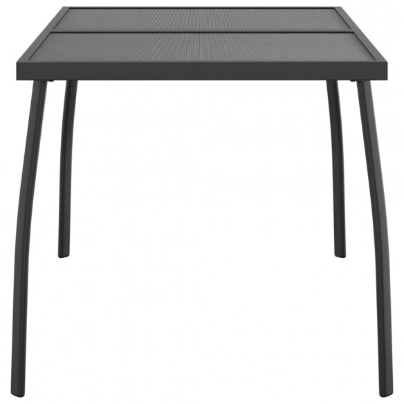 Table de jardin anthracite 110x80x72 cm Treillis d'acier