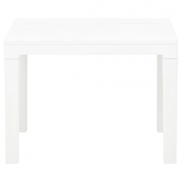 Bancs de jardin 2 pcs Blanc Plastique