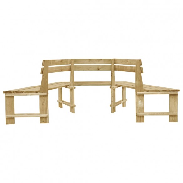 Banc de jardin 240 cm Bois de pin imprégné