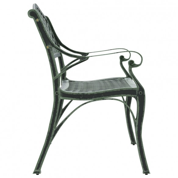 Banc de jardin 102 cm Aluminium coulé Vert