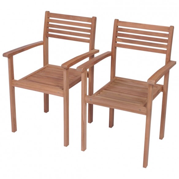 Chaises de jardin 2 pcs avec coussins bleu Bois de teck massif