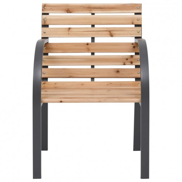 Chaises de jardin 2 pcs Bois de sapin massif