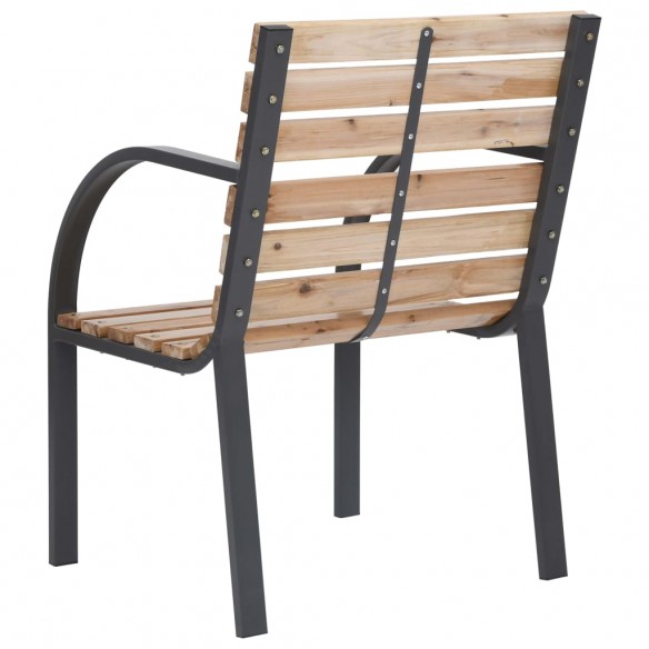 Chaises de jardin 2 pcs Bois de sapin massif