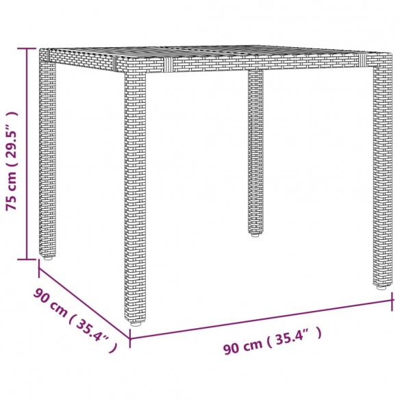 Ensemble à manger de jardin avec coussins 3 pcs Noir