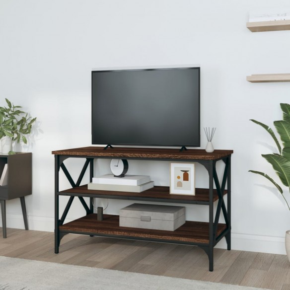 Meuble TV Chêne marron 80x40x50 cm Bois d'ingénierie