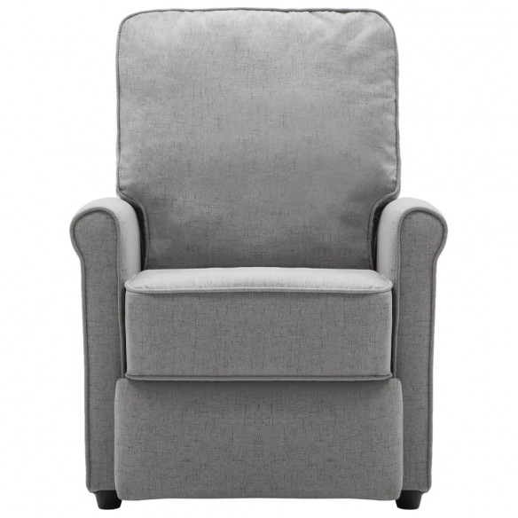 Fauteuil électrique de massage Gris clair Tissu