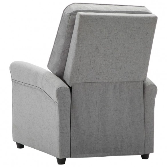 Fauteuil électrique de massage Gris clair Tissu