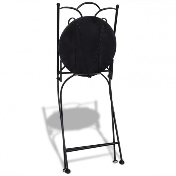 Chaises pliables de bistro 2 pcs Céramique Terre cuite