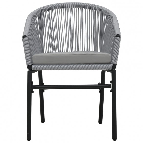 Chaises de jardin 2 pcs Anthracite Rotin PE