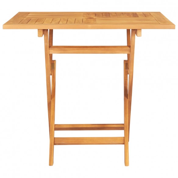 Table pliable de jardin 85x85x76 cm Bois de teck solide