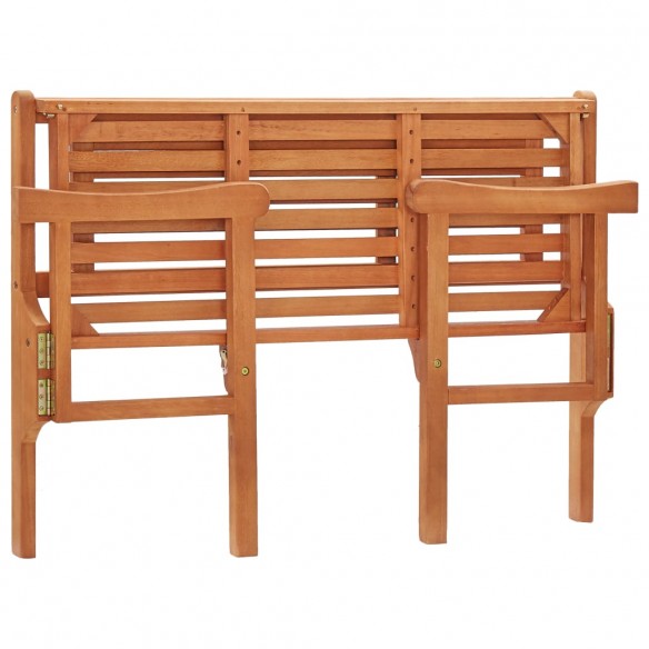 Banc pliable de jardin 120 cm Bois d'eucalyptus solide