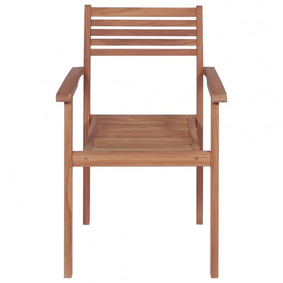 Chaises de jardin 4 pcs avec coussins noir Bois de teck solide