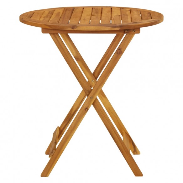 Table pliable de jardin 70 cm Bois d'acacia solide