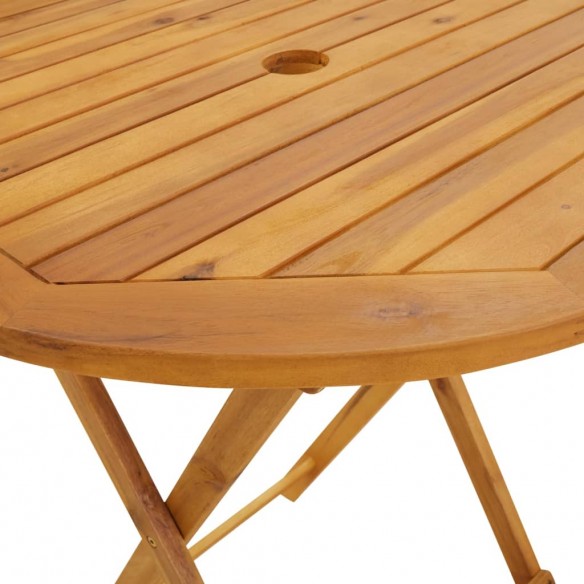 Table pliable de jardin 70 cm Bois d'acacia solide