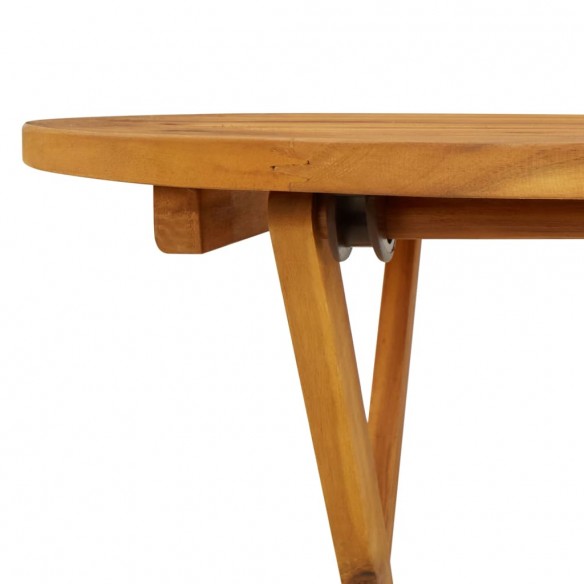 Table pliable de jardin 70 cm Bois d'acacia solide