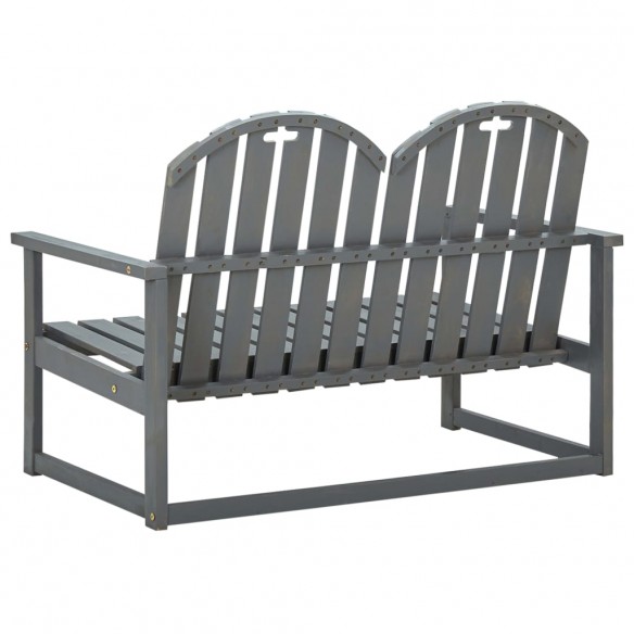 Banc de jardin Gris 110 cm Bois d'acacia solide