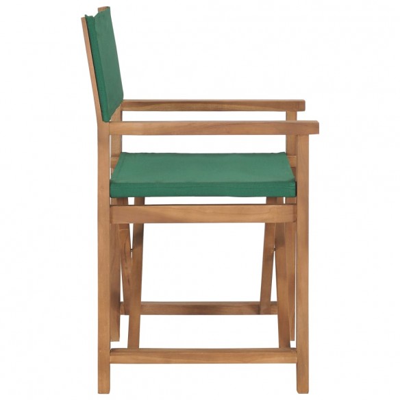 Chaises de metteur en scène pliantes lot de 2 Bois teck massif