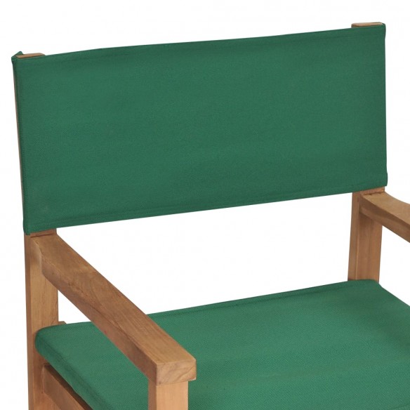 Chaises de metteur en scène pliantes lot de 2 Bois teck massif