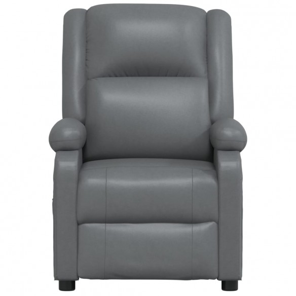 Fauteuil de massage électrique Anthracite Similicuir