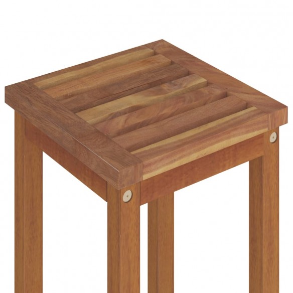 Tabourets de bar lot de 6 bois massif d'acacia