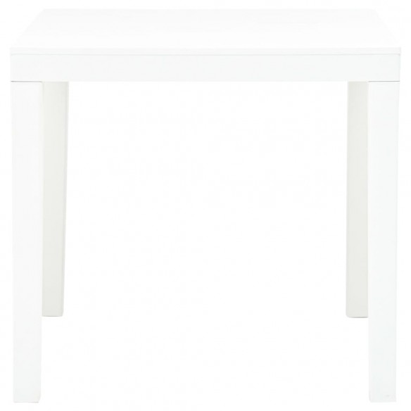 Table de jardin Blanc 78x78x72 cm Plastique