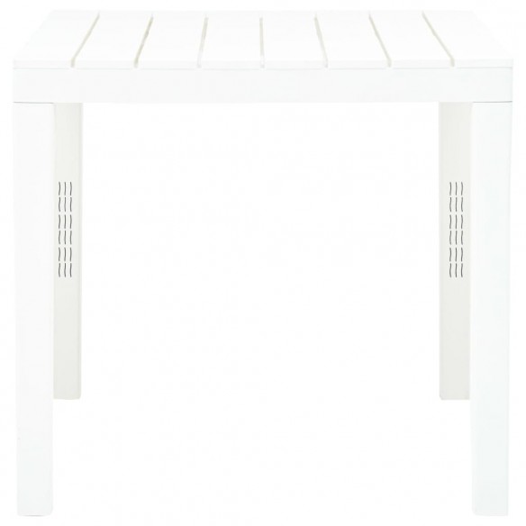 Table de jardin Blanc 78x78x72 cm Plastique