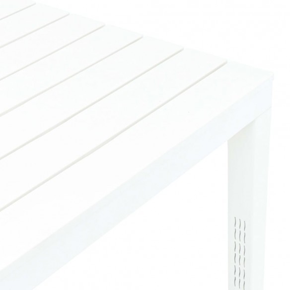 Table de jardin Blanc 78x78x72 cm Plastique