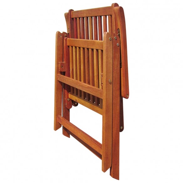 Chaises pliables de jardin 3 pcs Bois d'acacia solide