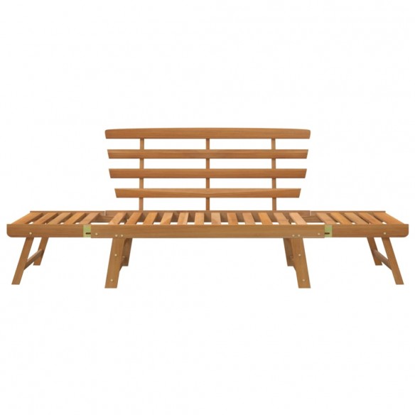 Banc de jardin 2-en-1 190 cm Bois solide d'acacia