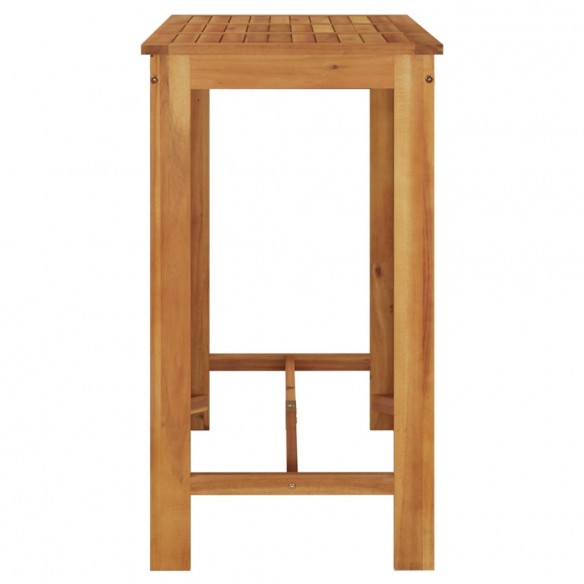 Table de bar de jardin 120x60x105 cm Bois d'acacia solide