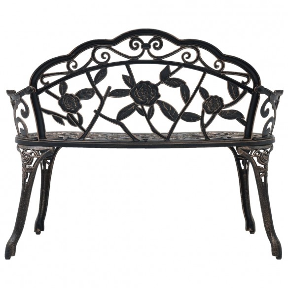 Banc de bistrot 100 cm Bronze Aluminium coulé