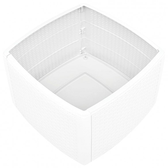 Table d'appoint Blanc 54x54x36,5 cm Plastique