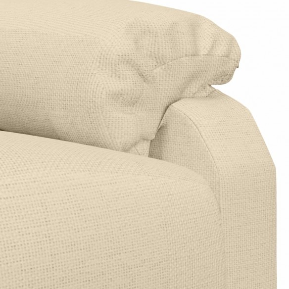 Fauteuil inclinable Crème Tissu