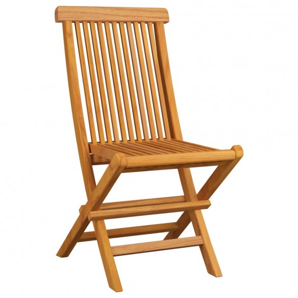 Chaises de jardin avec coussins crème 2 pcs Bois de teck massif