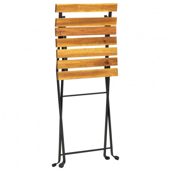 Chaises de bistro pliables 4 pcs Bois d'acacia massif